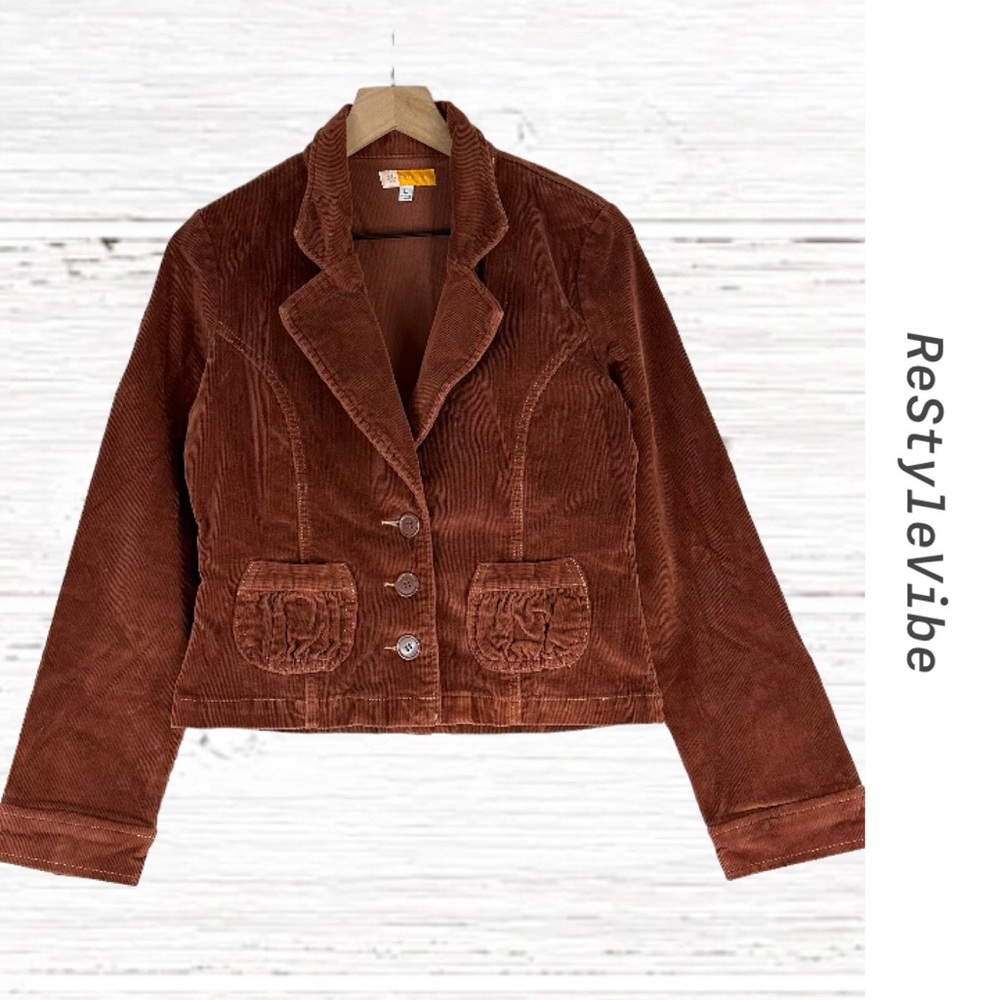 Tulle Brown Corduroy Blazer